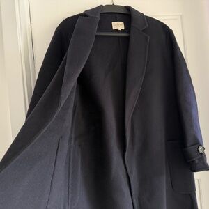 Sezane Wool Mederick Peacoat Navy Size 4